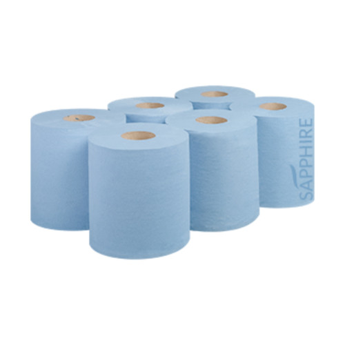 Blue Embossed Centrefeed Rolls  Fourstones - A Paper Product Manufacturer