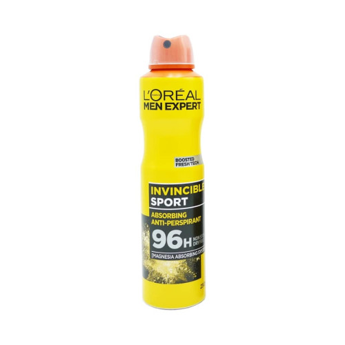 L'Oreal Men Expert Invincible Sport 96H Anti-Perspirant Deodorant - 250ml